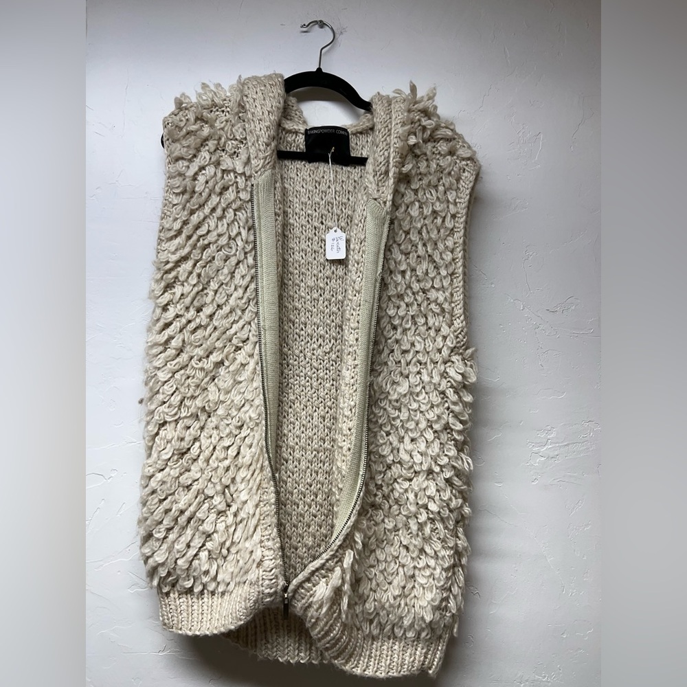 Baking Powder Company Cream Knit Vest